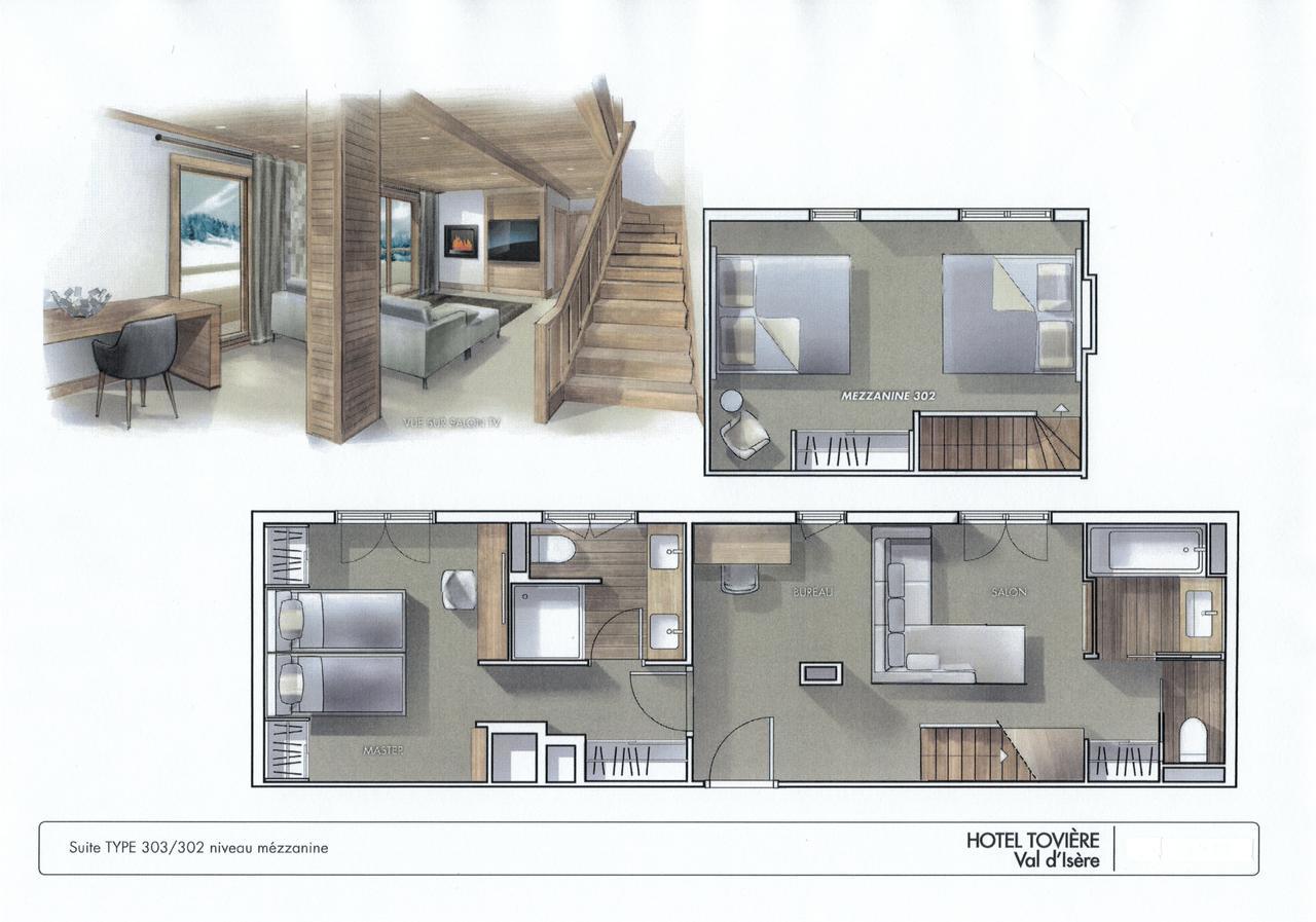 La Toviere Hotell Val-dʼIsère Exteriör bild